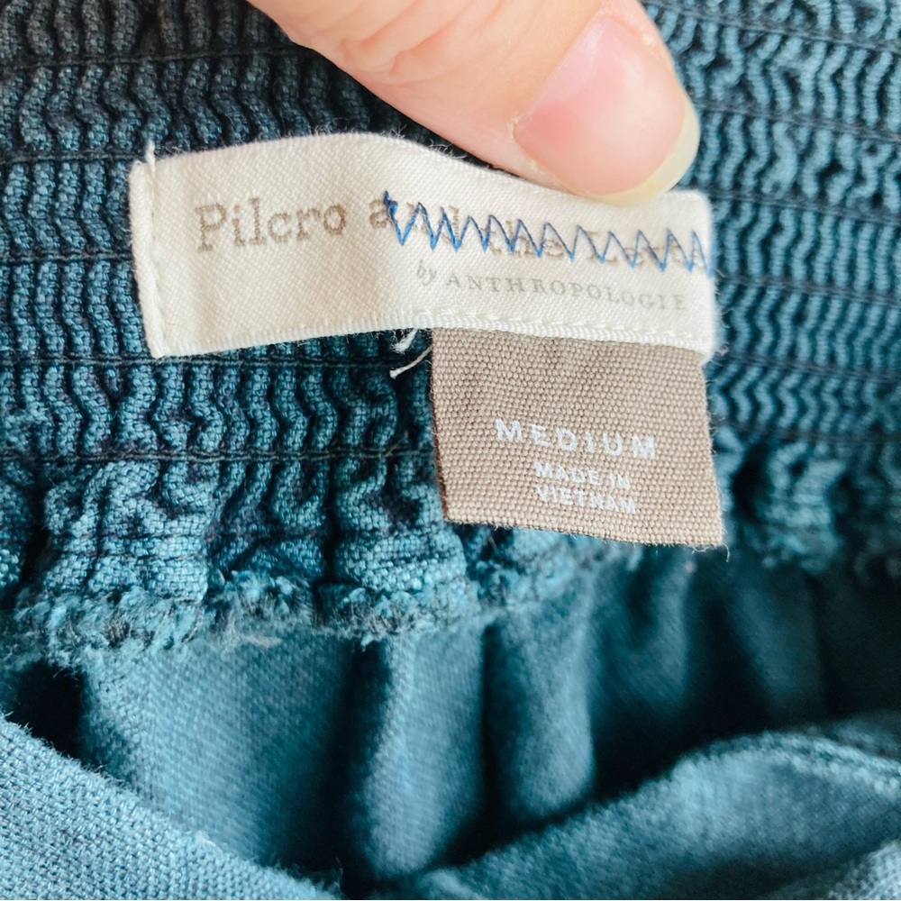 Anthropologie Pilcro Women’s teal Amora Ruffled Mini Skirt, Sz M - Picture 9 of 15